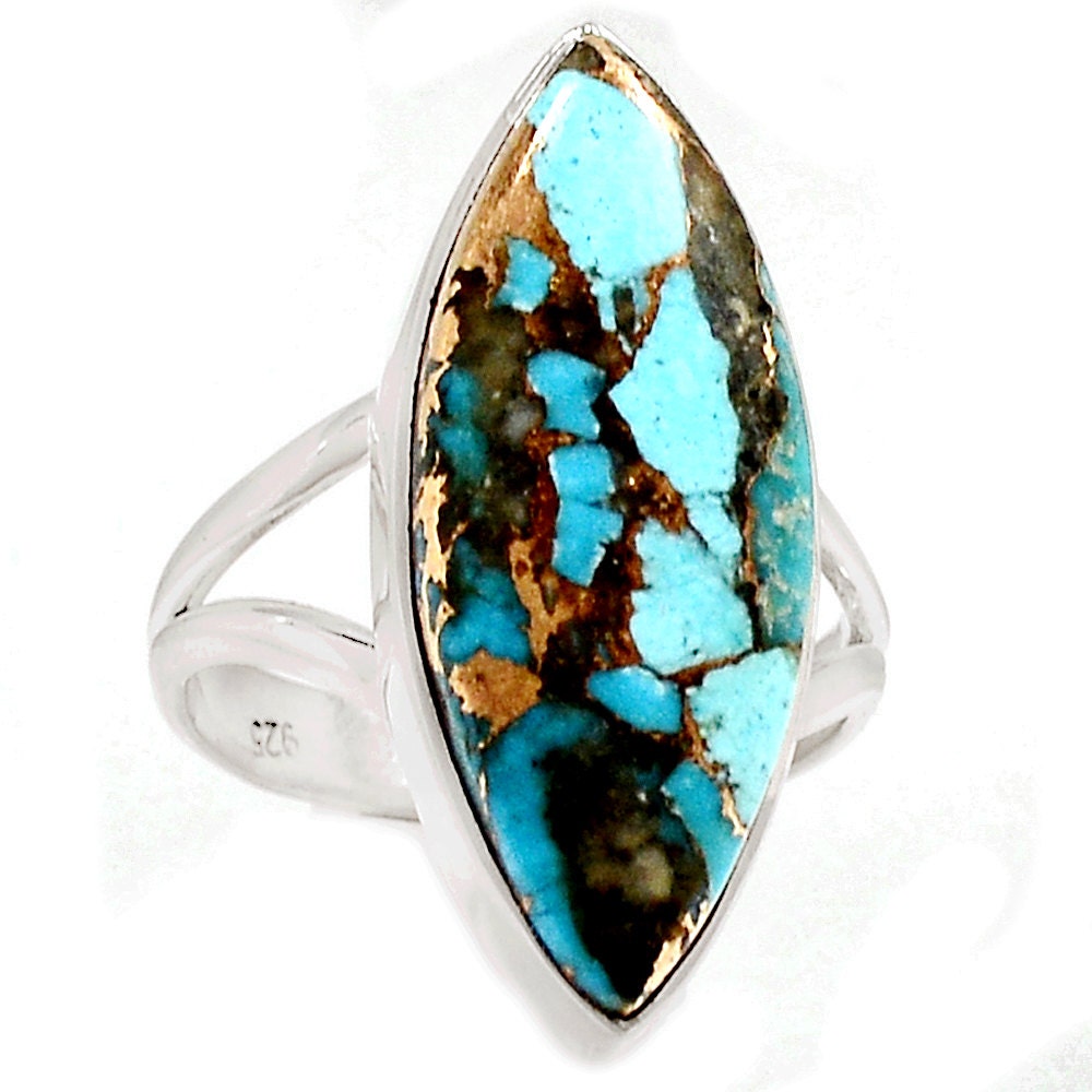 Pyrite Heavy Rare Ithaca Peak Turquoise in Solid Sterling