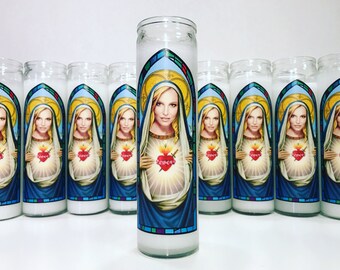 Britney Spears Pop Culture Prayer Candle (1)
