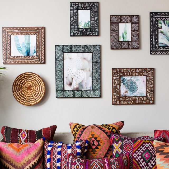 Bohemian Decor Rustic Picture Frames Frame Sets by AlyseStudios