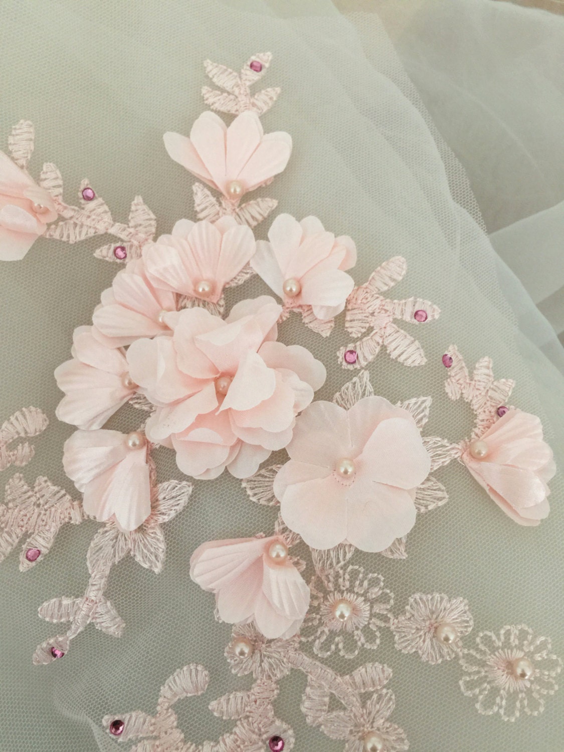 beaded flower applique