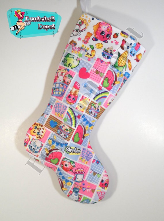 Shopkins Lined Christmas Stocking