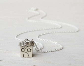 Silver House Necklace - Sterling Silver