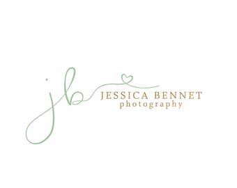 Premade Photography Logo and Watermark, Classic Elegant Handwritten Logo, Mint Gold Glitter Calligraphy Logo, Handwritten Font Logo 125
