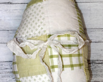Small Primitive Vintage Quilted Easter Egg