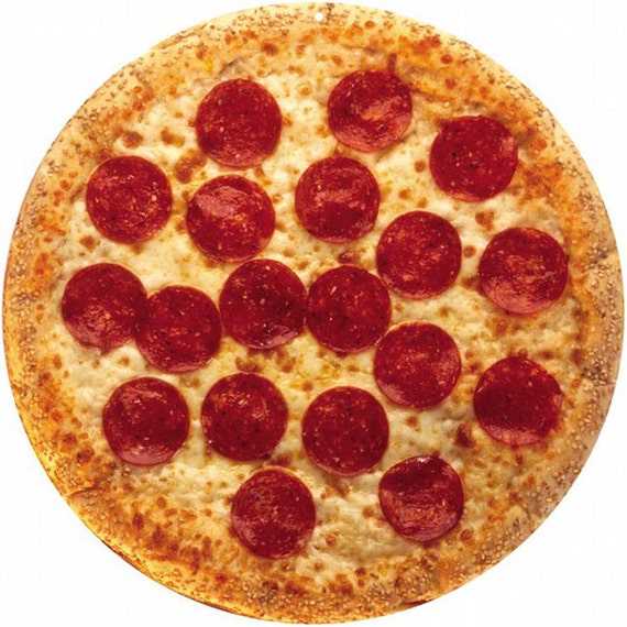 PEPPERONI PIZZA SIGN Pepperoni And Cheese Thick Crust Pizza