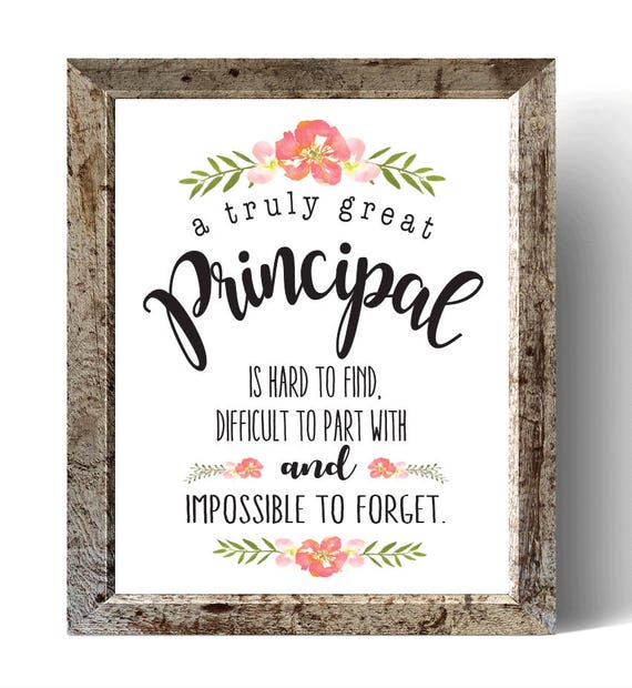 Principal Gift A Truly Great Principal Art Print Gift for