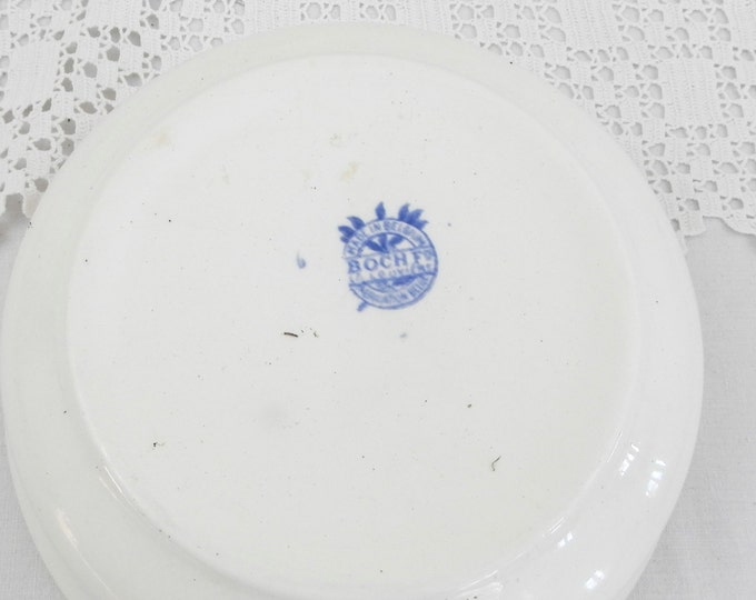 Antique Belgian "Boch Freres La Louviere" Ceramic Hand Painted Bowl, French Country Decor, Retro, Vintage, Interior, Collectable, Kitchen Antique Belgian "Boch Freres La Louviere" Ceramic Hand Painted Bowl, French Country Decor, Retro, Vintage, Interior, Collectable, Kitchen