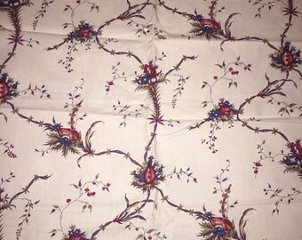 Country English Floral Trellis Colombine Toile by Brunschwig & fil fabric