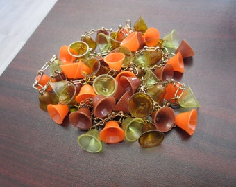 Vintage Celluloid Bells Necklace