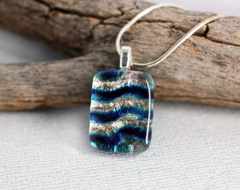 Dichroic Glass Jewelry Creations Made in by DragonGlassUSA on Etsy