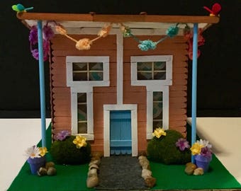 SALE Miniature Summer Party House