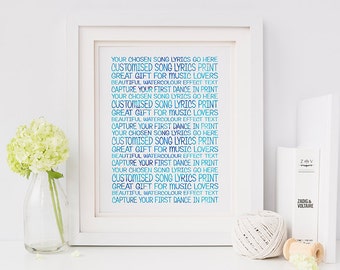 Song Lyric Wall Art song lyrics wall art custom lyric art song lyrics print Song Lyric Wall Art song lyrics wall art custom lyric art song lyrics print