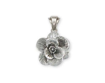 Magnolia Pendant Jewelry Sterling Silver Handmade Flower Pendant MG2-P