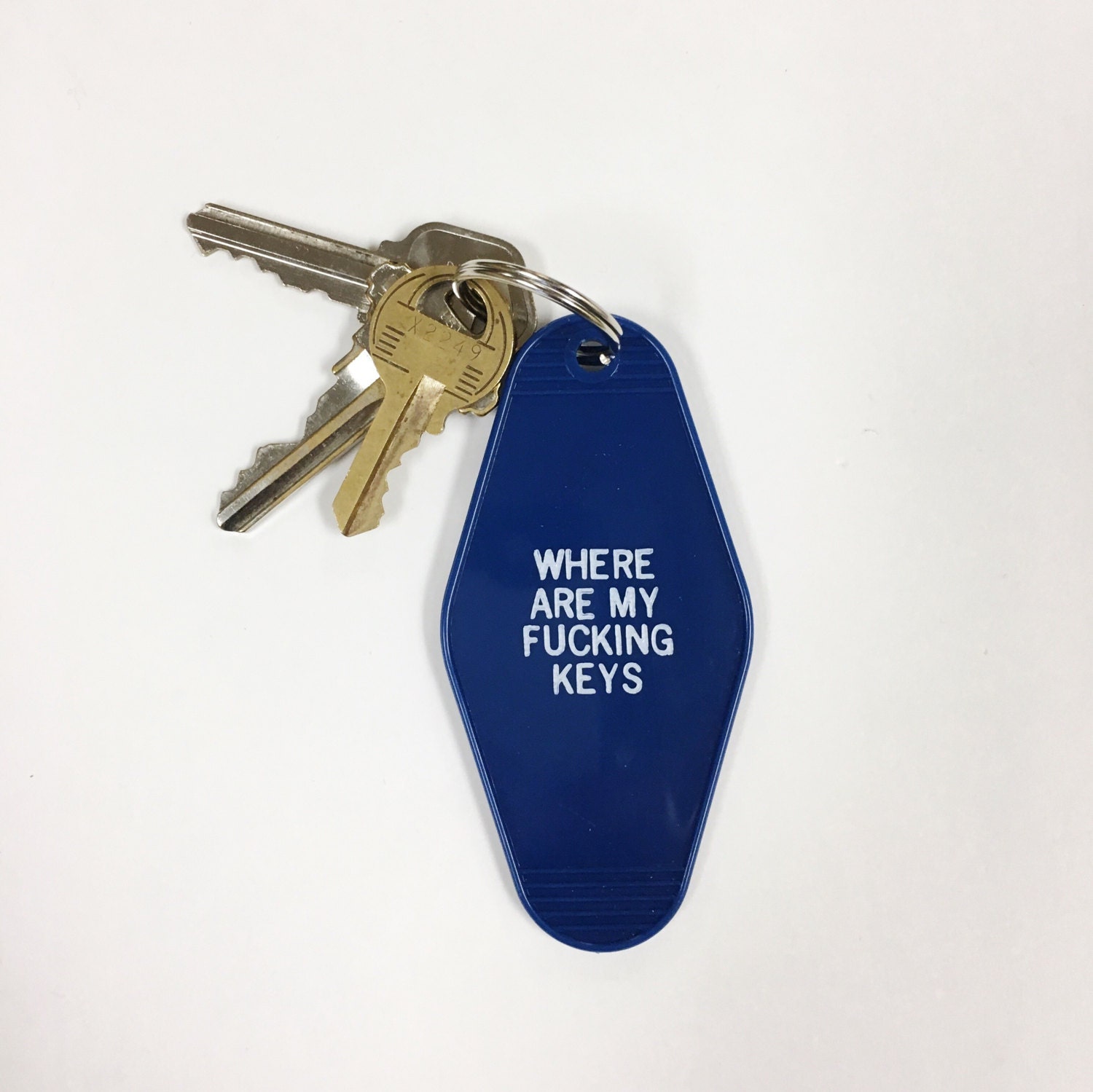 Where are my fcking Keys Vintage Inspired Motel Keychain Key