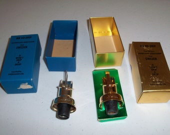 Vintage Sweden Mr No Drip Silverplated & Goldplated Winepourers