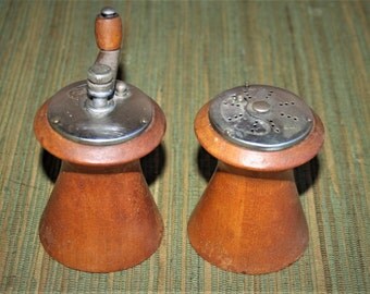Woodpecker Woodware Salt Shaker and Peppermill Grinder Made in Japan