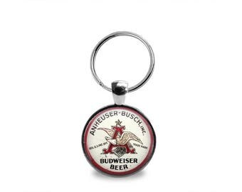 Vintage Budweiser Beer Key Chain