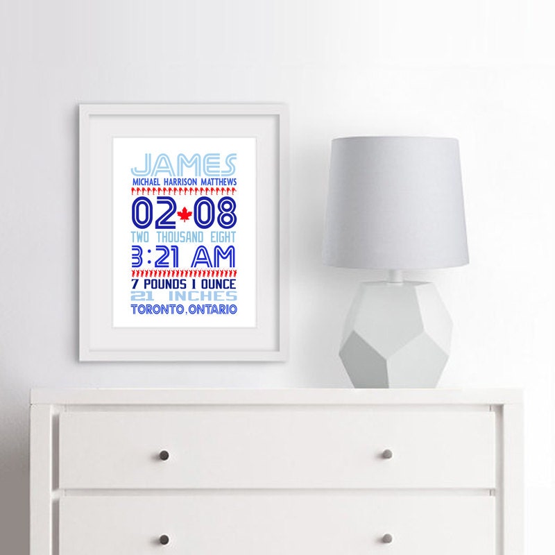 Toronto Blue Jays Birth Announcement