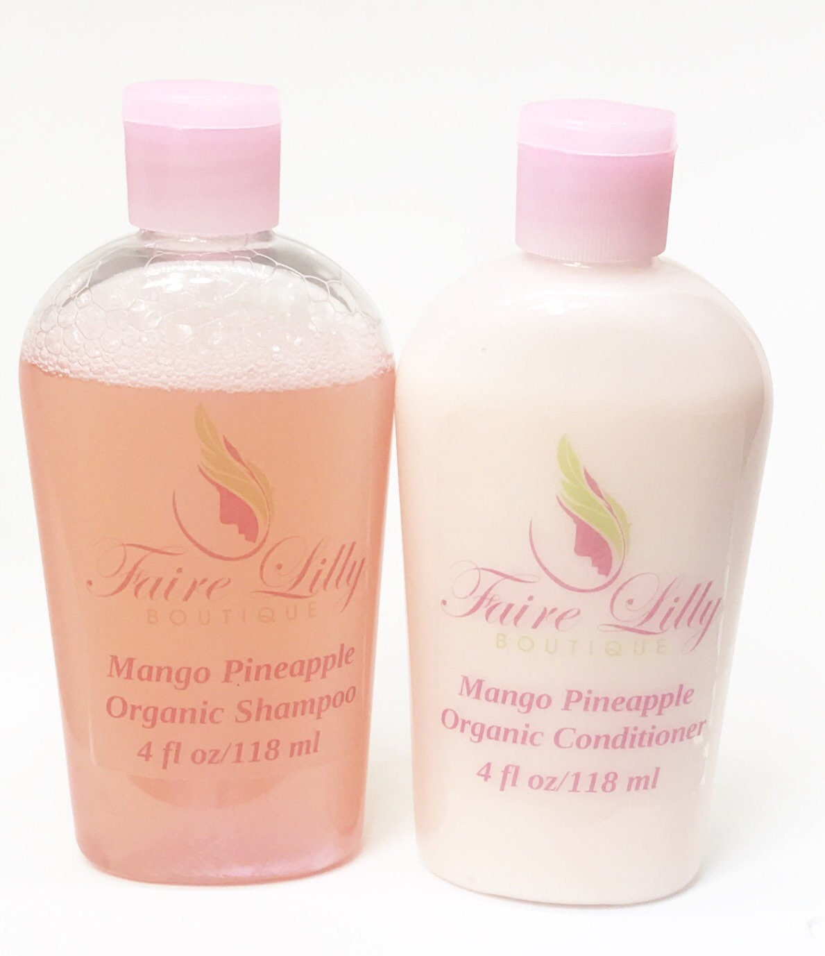 Organic Shampoo and Conditioner Set by FaireLillyBoutique on Etsy
