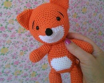 My friend the fox - Crocheted in cotton