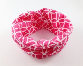 Pink Snap Scarf Baby Girl Scarves Unique Baby Scarf Baby Girl Loop Scarf Infant Girl Scarf Toddler Girl Scarves