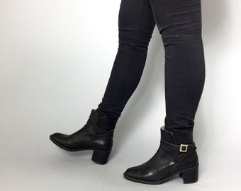 Handmade Italian Leather Boots Size 40