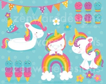 Rainbow Unicorn Clipart