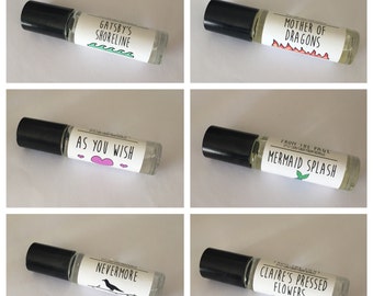 Book inspired Roll-on Perfumes