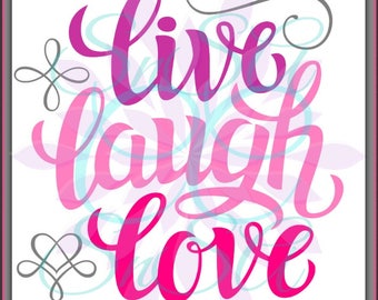 Download Live laugh love svg | Etsy