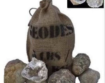 Large 3" Break Open Your Own Geodes Gift Bag - 6 Pack