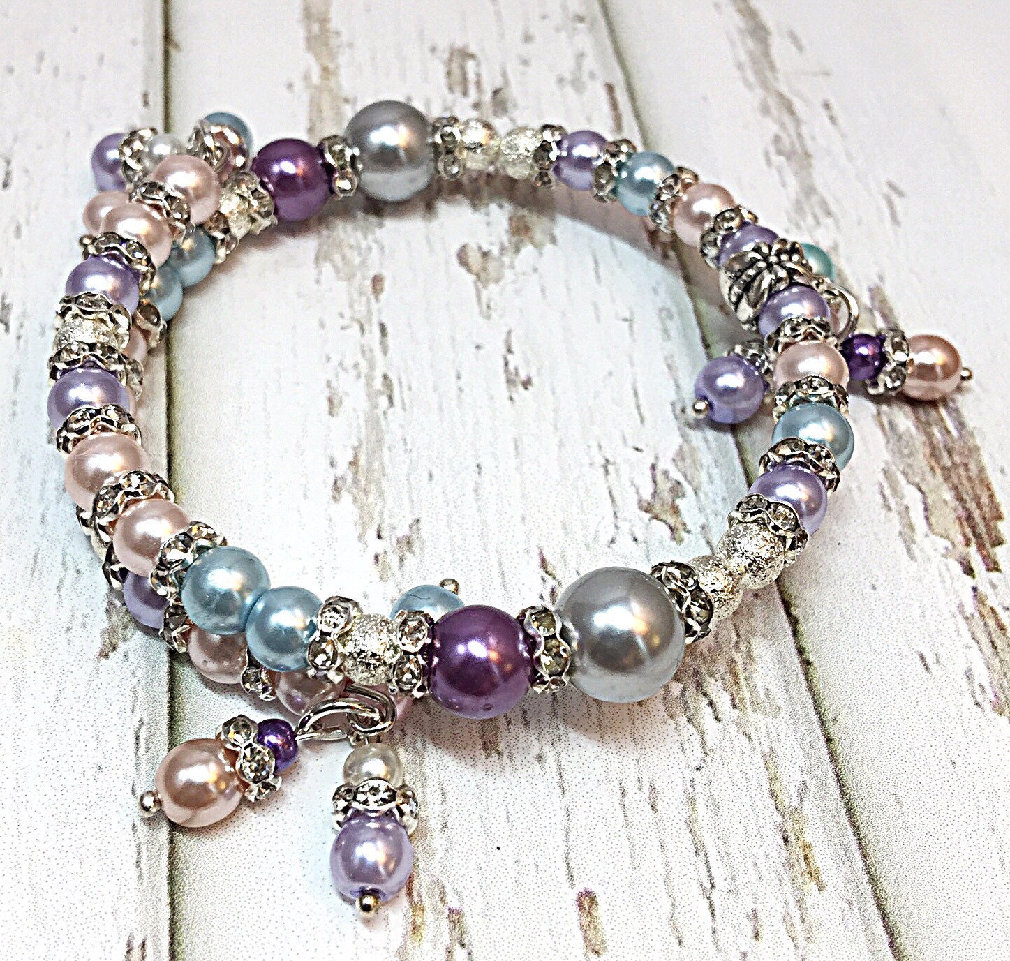 Bridal Bracelet Pearl Bridal Bracelet Multicolored Bracelet