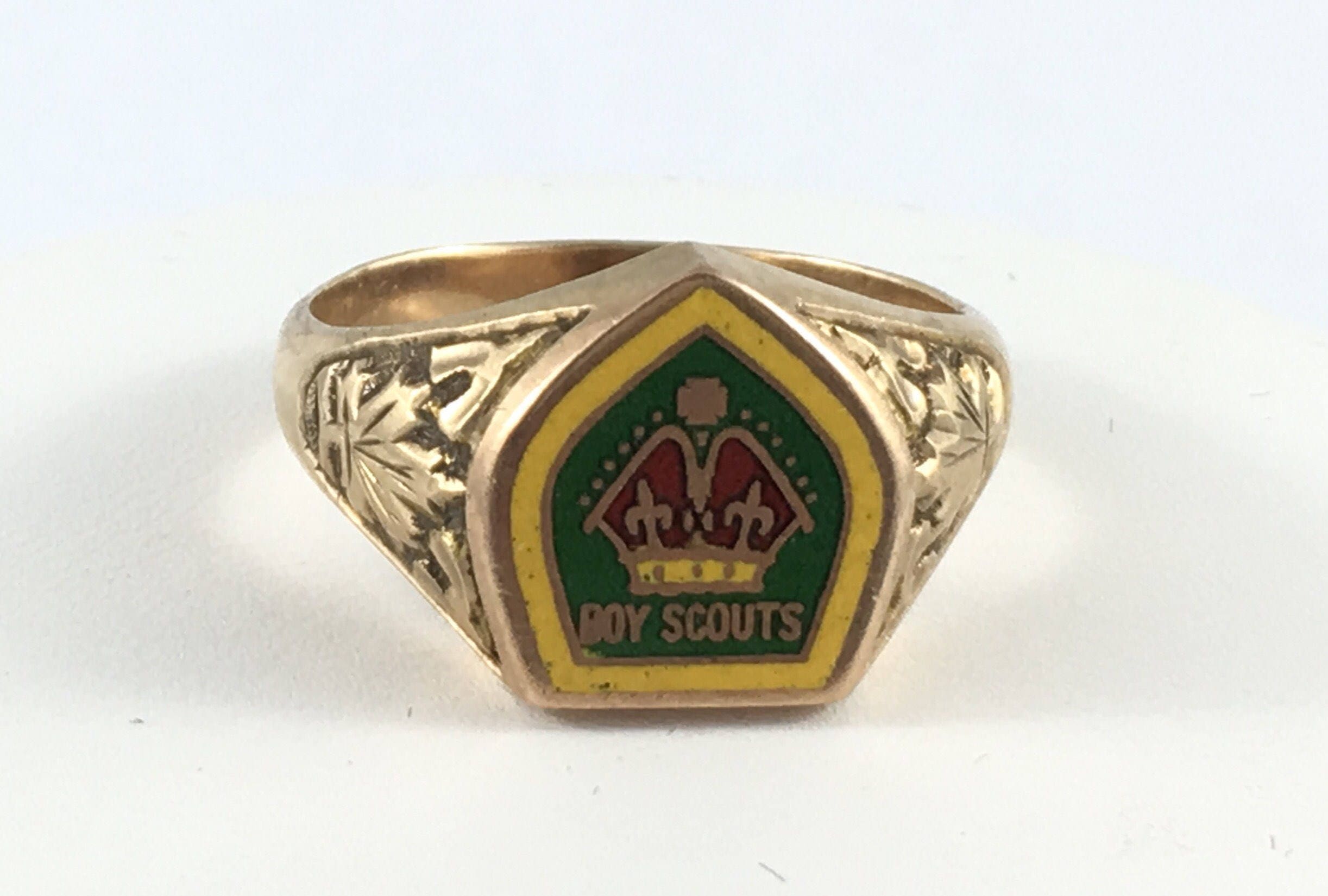 Vintage Boy Scouts Gold ring Boy Scouts collectible