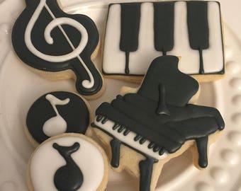 Piano cookies | Etsy