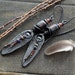 Primitive Pewter Earrings, Tribal Earrings, Rustic Boho Dangle Earrings, Artisan Earrings, Long Ethnic Earrings, Organic Bead Earrings