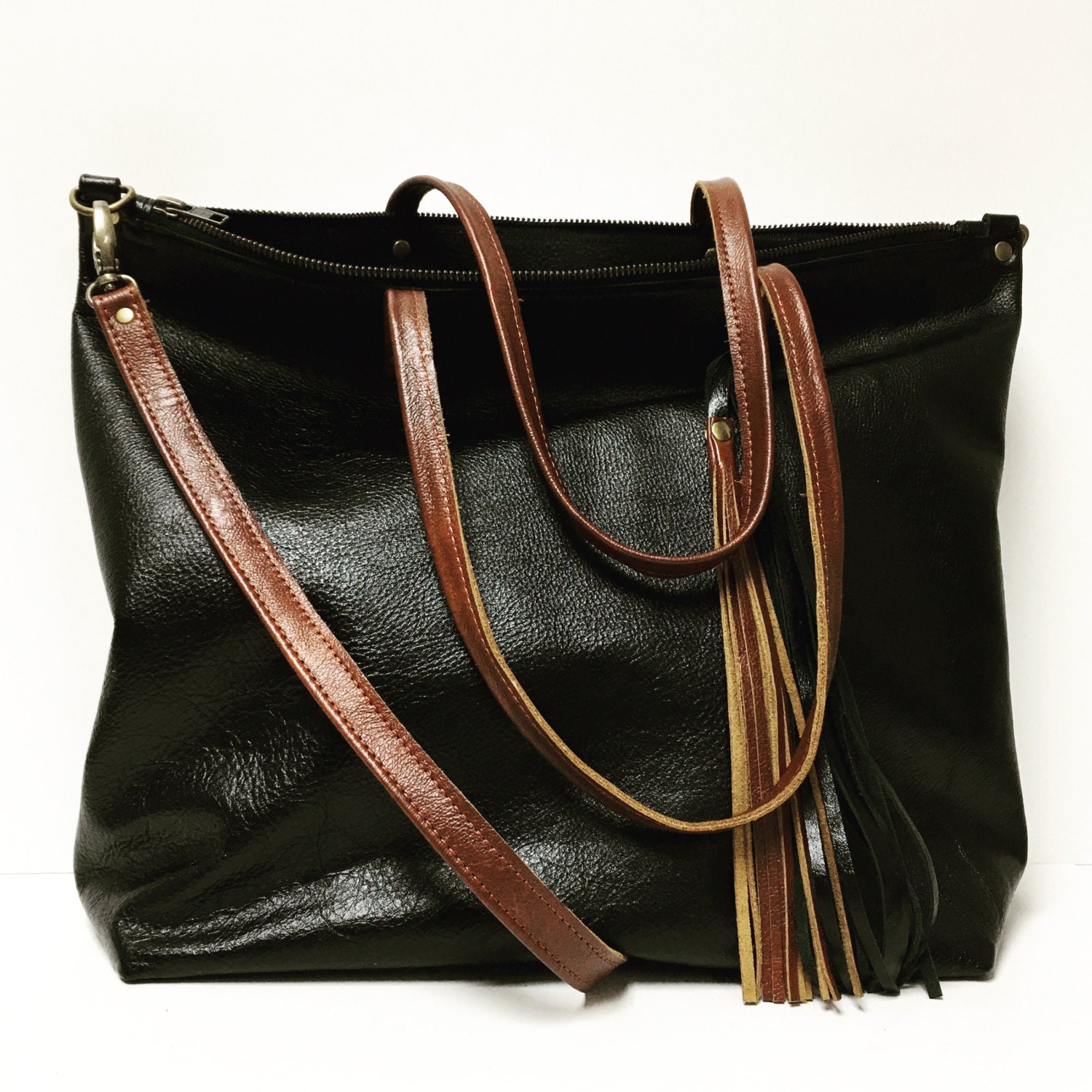 Dark Brown Leather Purse Strap 3900