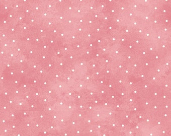 Scattered Dots - Pink by Maywood Studio (8119-P) Cotton Fabric Yardage