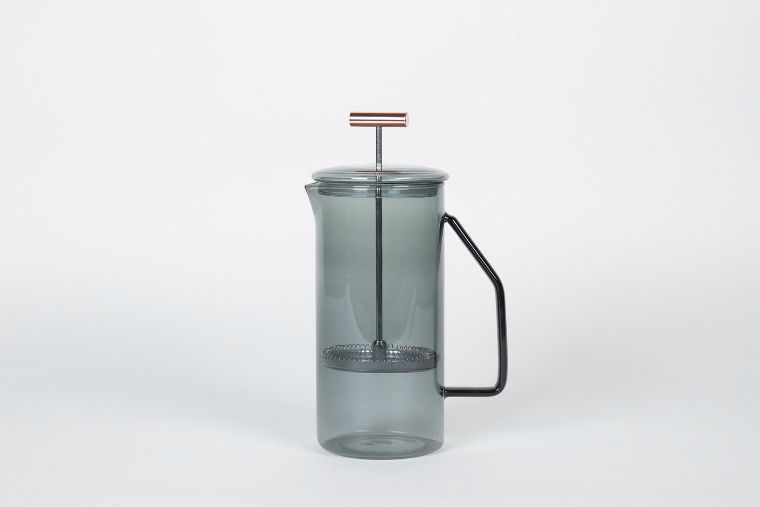 Backordered 850 mL Glass French Press Gray