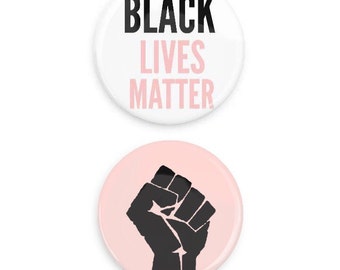 BLM pins Black Lives Matter Buttons Black History Month Equality