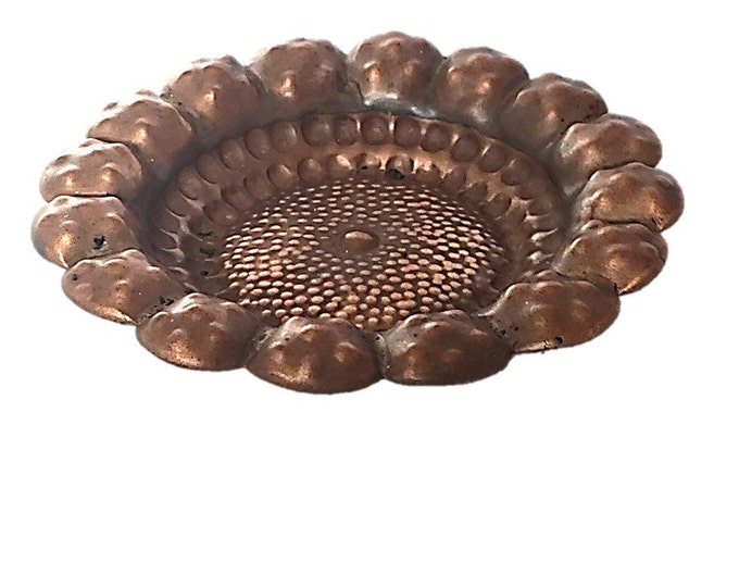 Hammered Copper Ashtray | Pure Copper | Metalwork Decor | Metallic Home Decor Teen