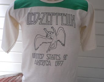 Size M (44) ** Old Stock Dated 1977 Led Zeppelin Shirt (Single Sided)
