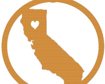 California State Wooden Christmas Tree Ornament