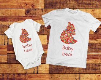 Sibling outfits, sibling shirts, Baby bear onesie, Baby bear outfit, Kids matching outfits, Superhero shirt, Baby bear Shirt, bear tshirt,