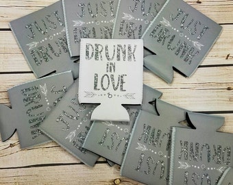 drunk in love can coolers / drunk in love bachelorette party can cooler / bachelorette party favors / fun wedding favors