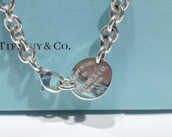 Mom birthday necklace, Tiffany & Co, Please return to Tiffany, Choker for wife, Silver necklace for me, Her choker gift, Wife birthday idea
