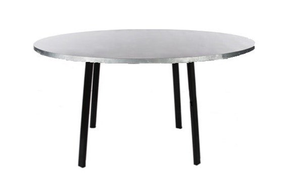 Round Zinc Dining Table Kitchen Furniture by sumsouthernsunshine