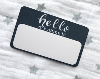 Hello My Name Is Baby Annoucement Sticker CHOOSE YOUR COLOR! Baby Sticker, Milestone Sticker, Hello My Name is, baby name reveal, gender