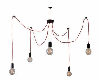 DIY Spider Swag Chandelier - 3, 4, 5, or 7 Lights
