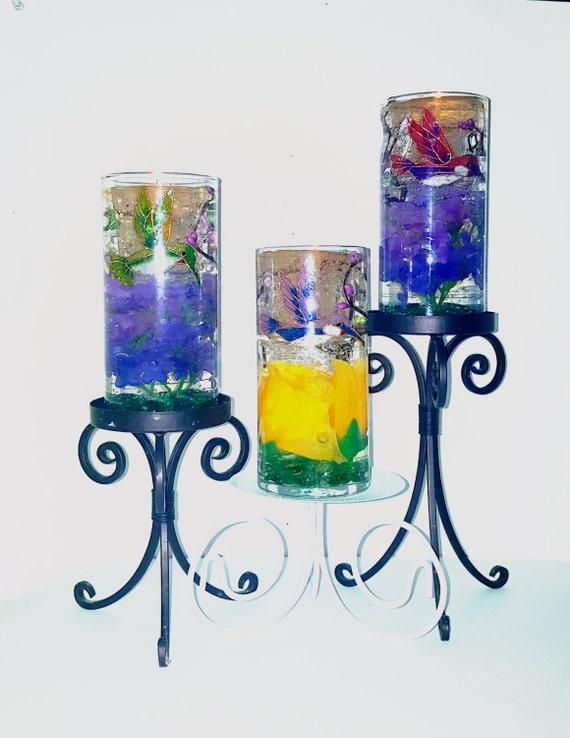 Reusable Gel Wax Candle in two Beautiful Colors by Elliesdesign69