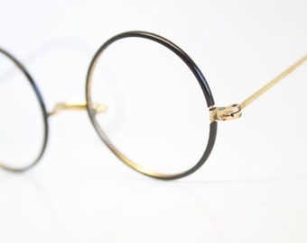 Antique Black Gold Windsor Eyeglasses