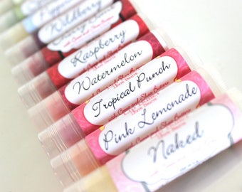 Lip Balm - Lip Butter - Combo Pack - Natural Lip Balm, Wedding Favors, Teen Gift, Bridesmaid Gift, Chap Stick, Gift for Her, Lipbalms